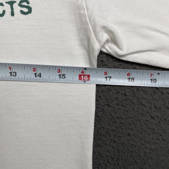 GUESS JEANS USA T-Shirt White Long Sleeve Womens Small Classic Spellout Logo - Picture 6 of 16